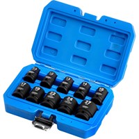 Draper 10 Piece 1/2" Drive Impact Hex Socket Set Metric Draper 10 Piece 1/2" Drive Impact Hex Socket Set Metric
