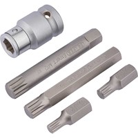 Draper Expert 5 Piece 1/2" Drive XZN Socket Bit Set Draper Expert 5 Piece 1/2" Drive XZN Socket Bit Set
