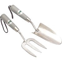 Draper 2 Piece Stainless Steel Hand Fork and Trowel Set Draper 2 Piece Stainless Steel Hand Fork and Trowel Set