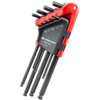 Facom 9 Piece Long Ball End Hexagon Allen Key Set Metric