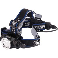 Draper 10W Rechargeable LED Head Torch Draper 10W Rechargeable LED Head Torch