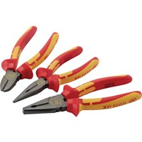 Draper 3 Piece XP1000 VDE Insulated Pliers Set Draper 3 Piece XP1000 VDE Insulated Pliers Set