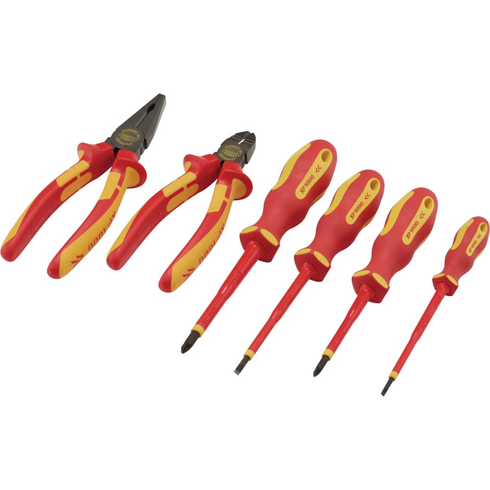 Draper Piece Xp1000 Vde Insulated Screwdriver And Pliers Set Size 6