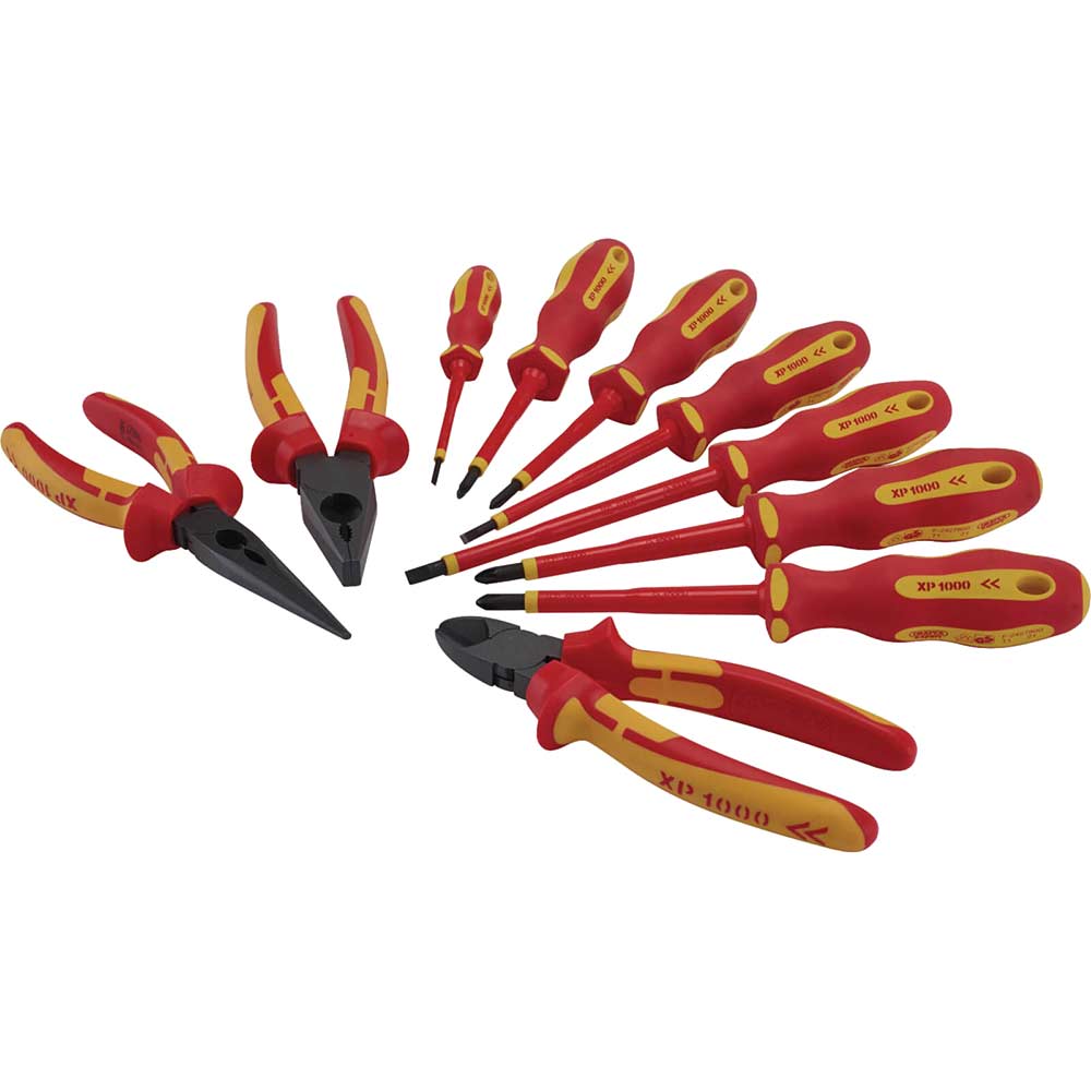 Draper Piece Xp1000 Vde Insulated Screwdriver And Pliers Set Size 10
