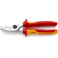 Knipex 95 16 VDE Insulated Twin Cutting Edge Cable Shears Knipex 95 16 VDE Insulated Twin Cutting Edge Cable Shears