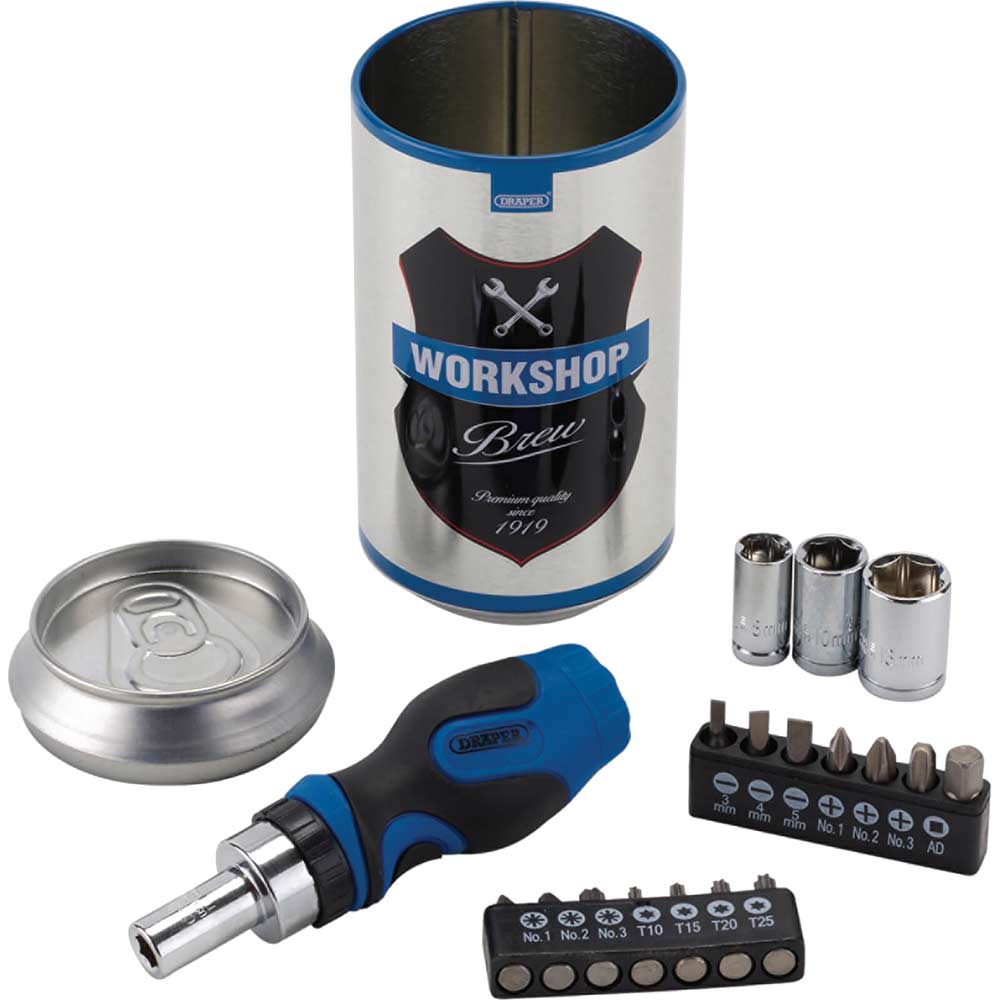 Draper Workshop Brew Beer Can Screwdriver Set Size 1