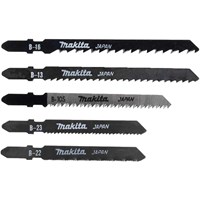 Makita 5 Piece Wood and Metal Cutting Jigsaw Blades Set