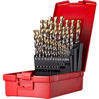 Dormer A095 No 18 29 Piece HSS TiN Coated 1/16-1/2 By 1/64 Drill Set