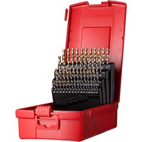 Dormer A095 No 202 51 Piece HSS TiN Coated 1mm-6mm By 0.1mm Drill Set