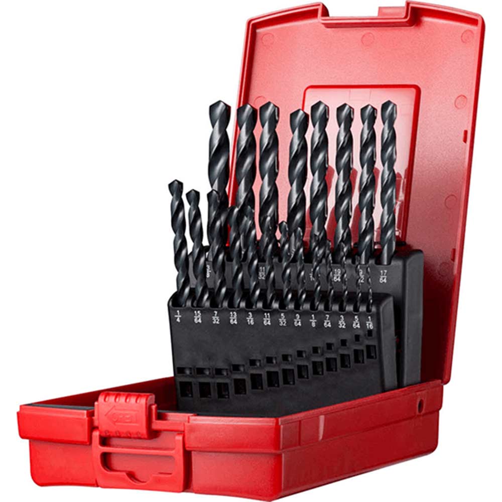 Dormer A190-3 Piece Hss Jobber Drill Bit Set Imperial Size 21
