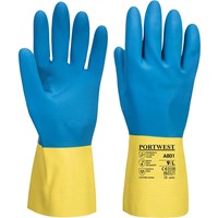 Portwest Double Dipped Latex Gauntlets Portwest Double Dipped Latex Gauntlets