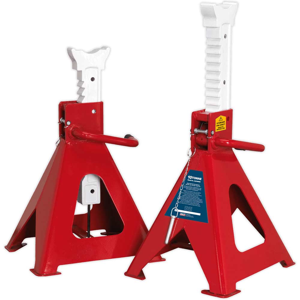Sealey Easy Action Ratchet Axle Stands Tonne Size 10