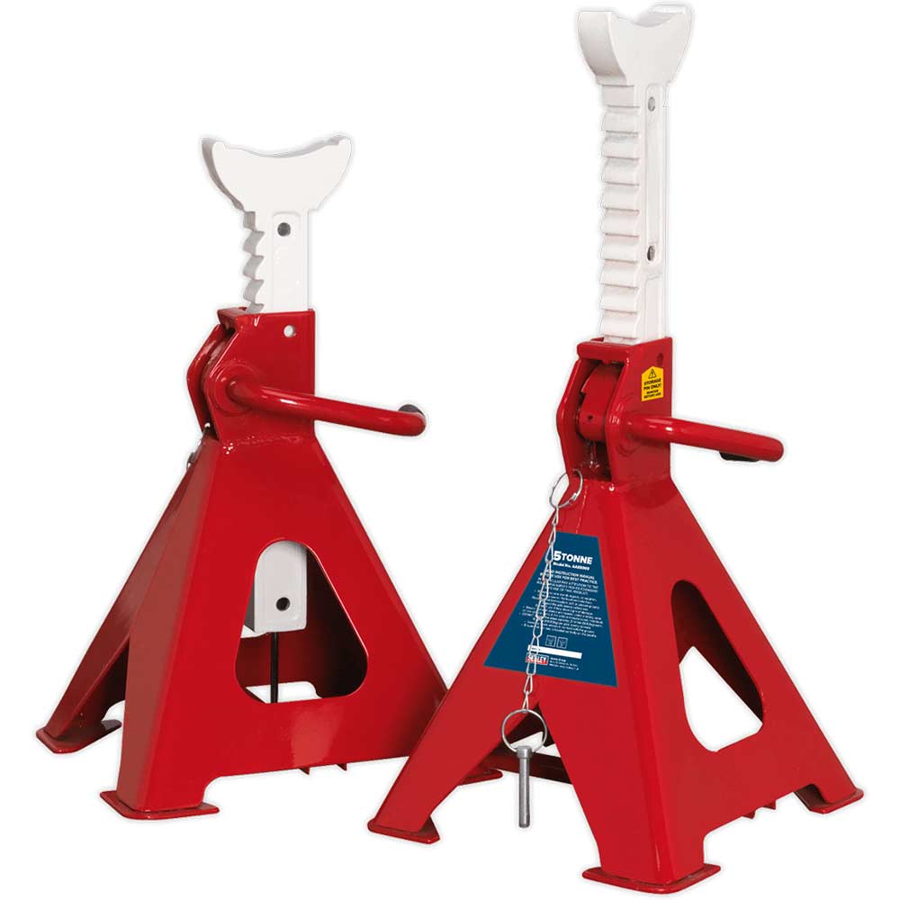 Sealey Easy Action Ratchet Axle Stands Tonne Size 5