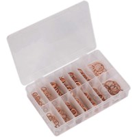 Sealey 250 Piece Copper Diesel Injector Washer Assortment Metric Sealey 250 Piece Copper Diesel Injector Washer Assortment Metric