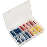 Sealey 200 Piece Blue, Red and Yellow Crimp Terminal Assortment Sealey 200 Piece Blue, Red and Yellow Crimp Terminal Assortment