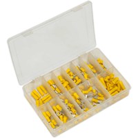 Sealey 140 Piece Yellow Crimp Terminal Assortment Sealey 140 Piece Yellow Crimp Terminal Assortment