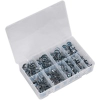 Sealey 100 Piece Mini Zinc Plated Hose Clip Assortment