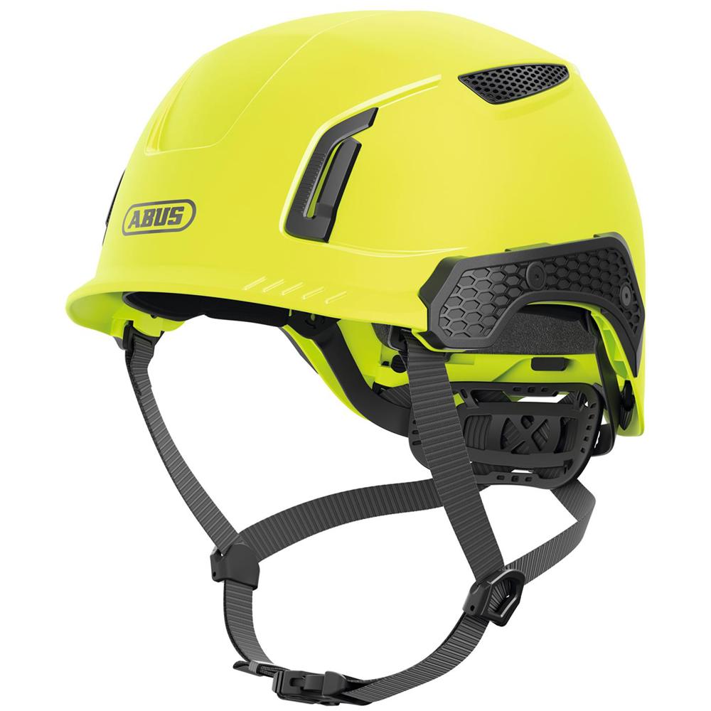 Abus Spector Vented Safety Helmet - Yellow, Size 53-63cm Weight: 487g, Head size 53-63cm
