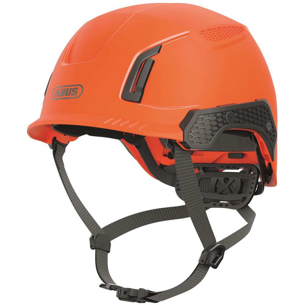 Abus SPECTOR-E Non-vented Safety Helmet - Orange, Size 53-63cm Weight: 487g, Head size 53-63cm