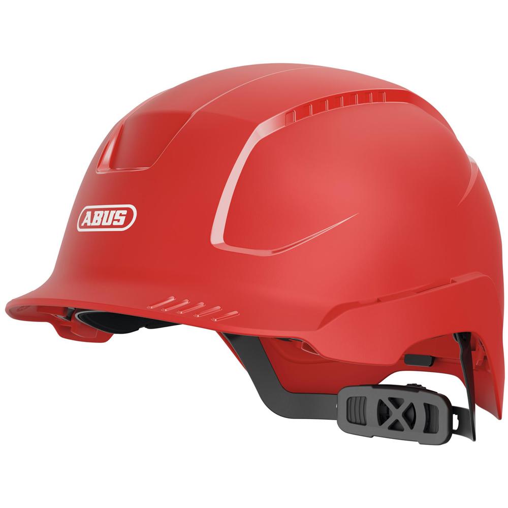 Abus SCATOR-E Non Vented Safety Helmet - Red Electrical protection (DC): Up to 1,500V Electrical protection (AC): Up to 1,000V Shell material: ABS Suspension: 6-point textile Euroslot, Size 30mm