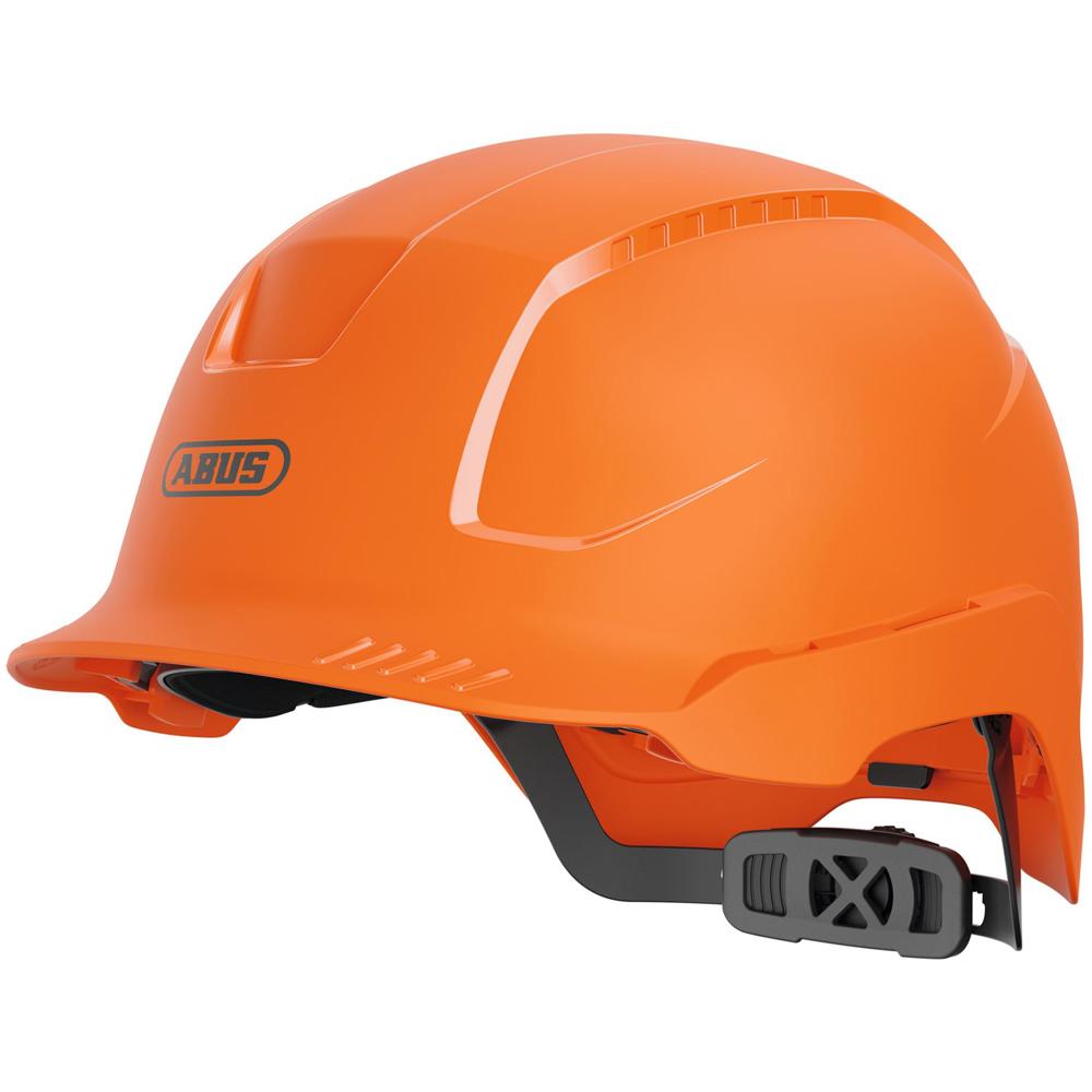 Abus SCATOR-E Non Vented Safety Helmet - Orange Electrical protection (DC): Up to 1,500V Electrical protection (AC): Up to 1,000V Shell material: ABS Suspension: 6-point textile Euroslot, Size 30mm