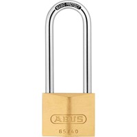 Abus 65 Series Brass Padlock With 63mm Long Shackle Abus 65 Series Brass Padlock With 63mm Long Shackle