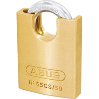 Abus 65 Series Compact Brass Padlock with Closed Shackle Abus 65 Series Compact Brass Padlock with Closed Shackle