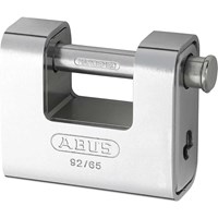 Abus 80mm 92 Series Steel Clad Body Brass Shutter Padlock Abus 80mm 92 Series Steel Clad Body Brass Shutter Padlock