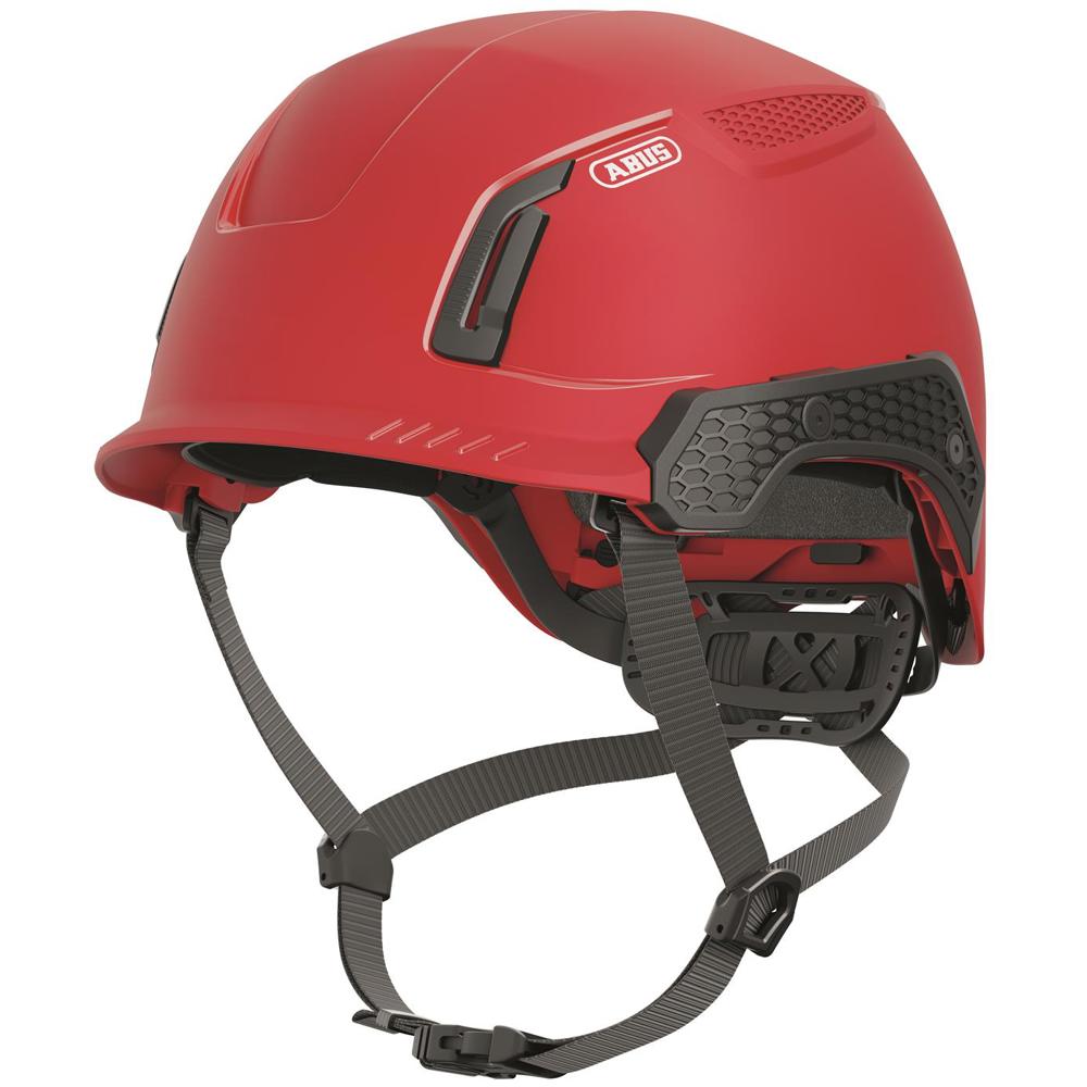 Abus SPECTOR-E Non-vented Safety Helmet - Red, Size 53-63cm Weight: 487g, Head size 53-63cm