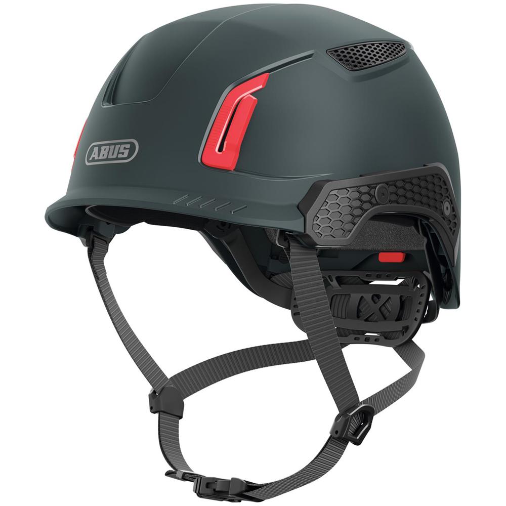 Abus Spector Vented Safety Helmet - TITAN Black, Size 53-63cm Weight: 487g, Head size 53-63cm