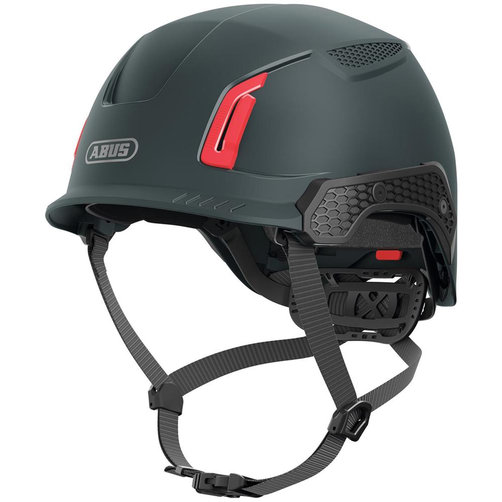 Abus SPECTOR-E Non-vented Safety Helmet - TITAN Black, Size 53-63cm Weight: 487g, Head size 53-63cm