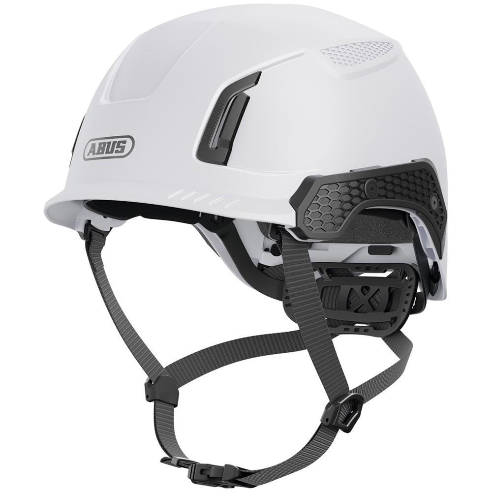 Abus SPECTOR-E Non-vented Safety Helmet - White, Size 53-63cm Weight: 487g, Head size 53-63cm