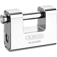 Abus 80mm 92 Series Steel Clad Body Brass Shutter Padlock Abus 80mm 92 Series Steel Clad Body Brass Shutter Padlock
