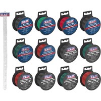 Sealey 12 Piece Automotive Wiring Cable Spool Set and Storage Hanger