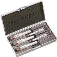 Facom Micro Tech 5 Piece Precision Slotted and Pozi Screwdriver Set