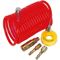 Sealey AHK03 Coiled Air Line Hose Kit Sealey AHK03 Coiled Air Line Hose Kit