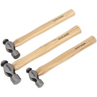 Sealey 3 Piece Ball Pein Hammer Set Sealey 3 Piece Ball Pein Hammer Set