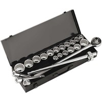 Sealey 22 Piece 3/4" Drive Bi Hexagon WallDrive Socket Set Metric and Imperial Sealey 22 Piece 3/4" Drive Bi Hexagon WallDrive Socket Set Metric and Imperial