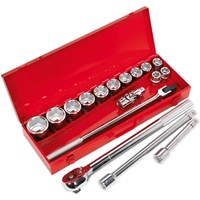 Sealey 17 Piece 3/4" Drive Hexagon WallDrive Socket Set Metric Sealey 17 Piece 3/4" Drive Hexagon WallDrive Socket Set Metric