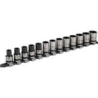 Sealey 13 Piece Black Series 1/2" Drive Lock On Hexagon Socket Set Sealey 13 Piece Black Series 1/2" Drive Lock On Hexagon Socket Set
