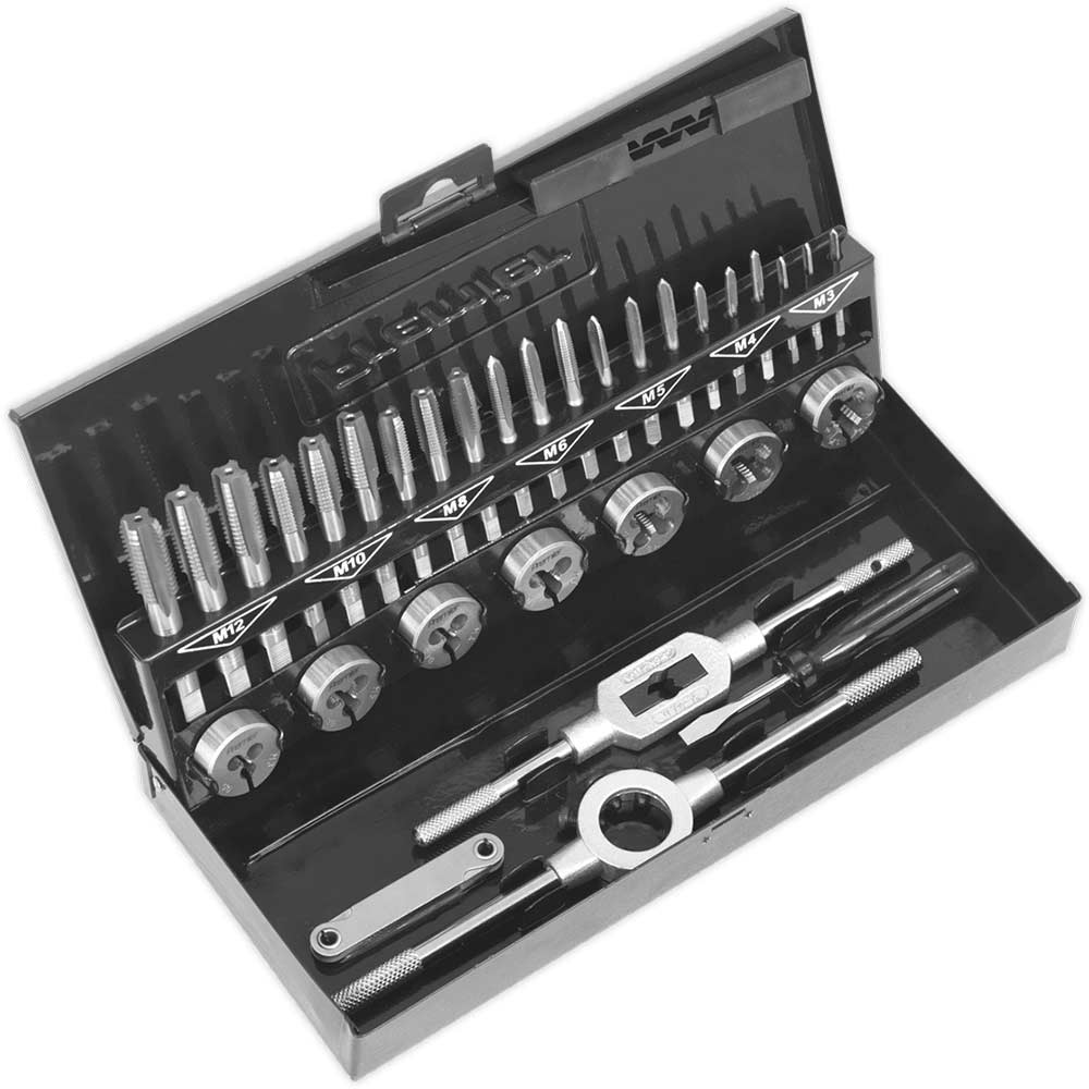Sealey Piece Metric Hss Tap And Die Set Size 32