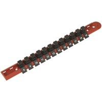 Sealey 3/8" Drive Socket Retaining Rail 12 Clips