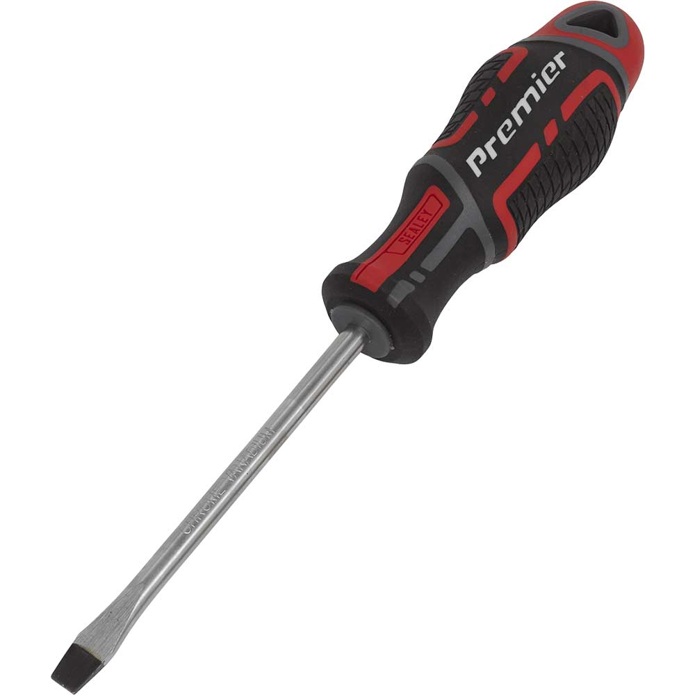 Sealey Gripmax Slotted Screwdriver 6Mm 100Mm Size 6