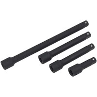Sealey 4 Piece 1/2" Drive Impact Socket Extension Bar Set