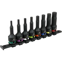 Sealey 1/2" Drive Impact Hexagon Socket Bit Set 
