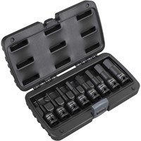 Sealey 8 Piece 1/2" Drive Impact Hexagon Socket Bit Set Metric Sealey 8 Piece 1/2" Drive Impact Hexagon Socket Bit Set Metric
