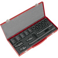 Sealey 19 Piece 1/2" Drive Hexagon WallDrive Impact Socket Set Metric Sealey 19 Piece 1/2" Drive Hexagon WallDrive Impact Socket Set Metric