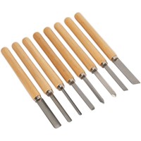 Sealey AK60/8 8 Piece Wood Turning Tool Set