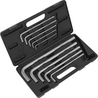 Sealey 10 Piece Extra Long Jumbo Hexagon Allen Key Set Metric