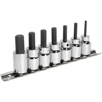 Sealey 7 Piece 3/8" Drive Hexagon Socket Bit Set Metric Sealey 7 Piece 3/8" Drive Hexagon Socket Bit Set Metric